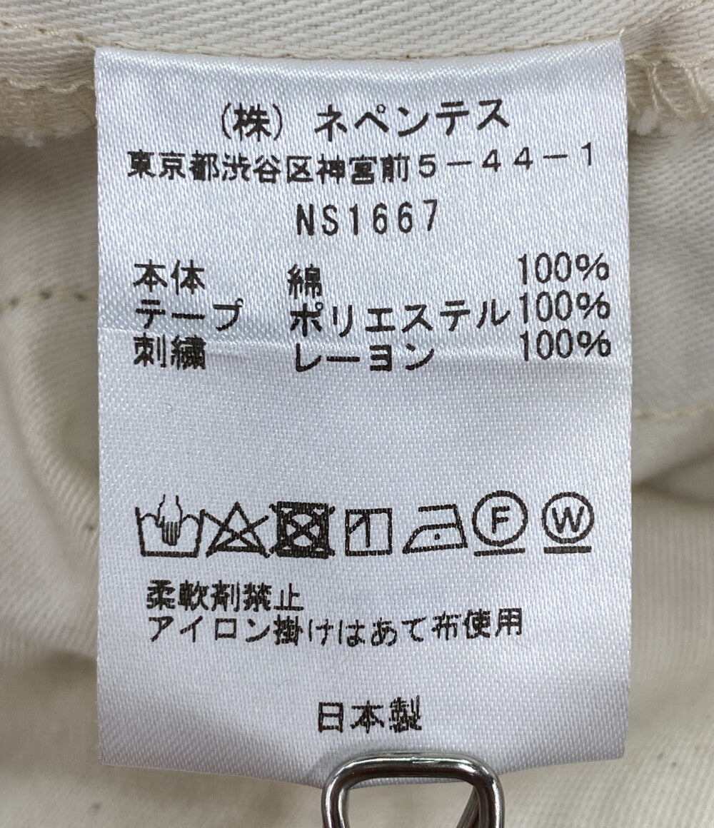 NEEDLES トラックパンツ nano universe別注 Back Sateen アイボリー NS1667 メンズ SIZE M ニードルズ