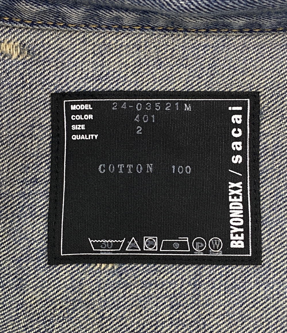 sacai× BEYONDEXX ビヨンデックス デニムブルゾン 24-03521M メンズ SIZE 2 サカイ