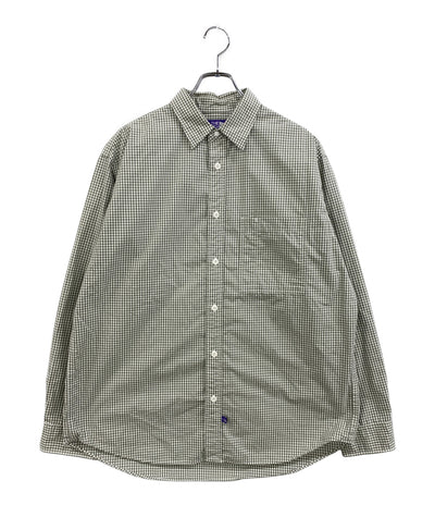 THE NORTH FACE PURPLE LABEL 長袖シャツ Regular Collar Gingham Field Shirt メンズ SIZE L ザノースフェイスパープルレーベル