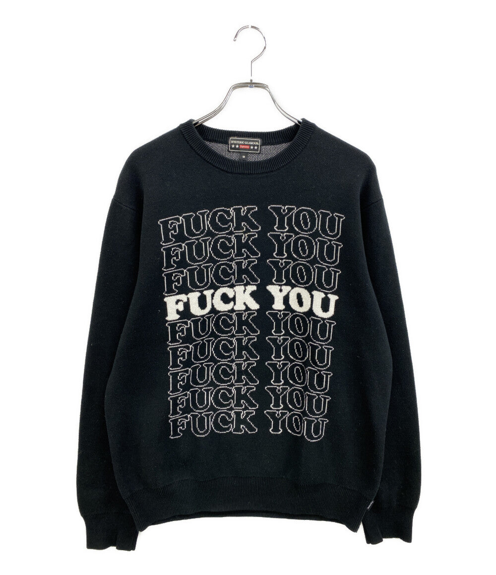 Supreme ニット HYSTERICGLAMOUR FuckYou knit メンズ SIZE M シュプリーム
