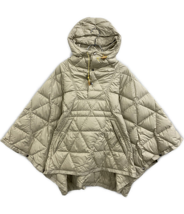 THE NORTH FACE PURPLE LABEL ダウンポンチョ Field Down Poncho ベージュ メンズ SIZE M ザノースフェイスパープルレーベル