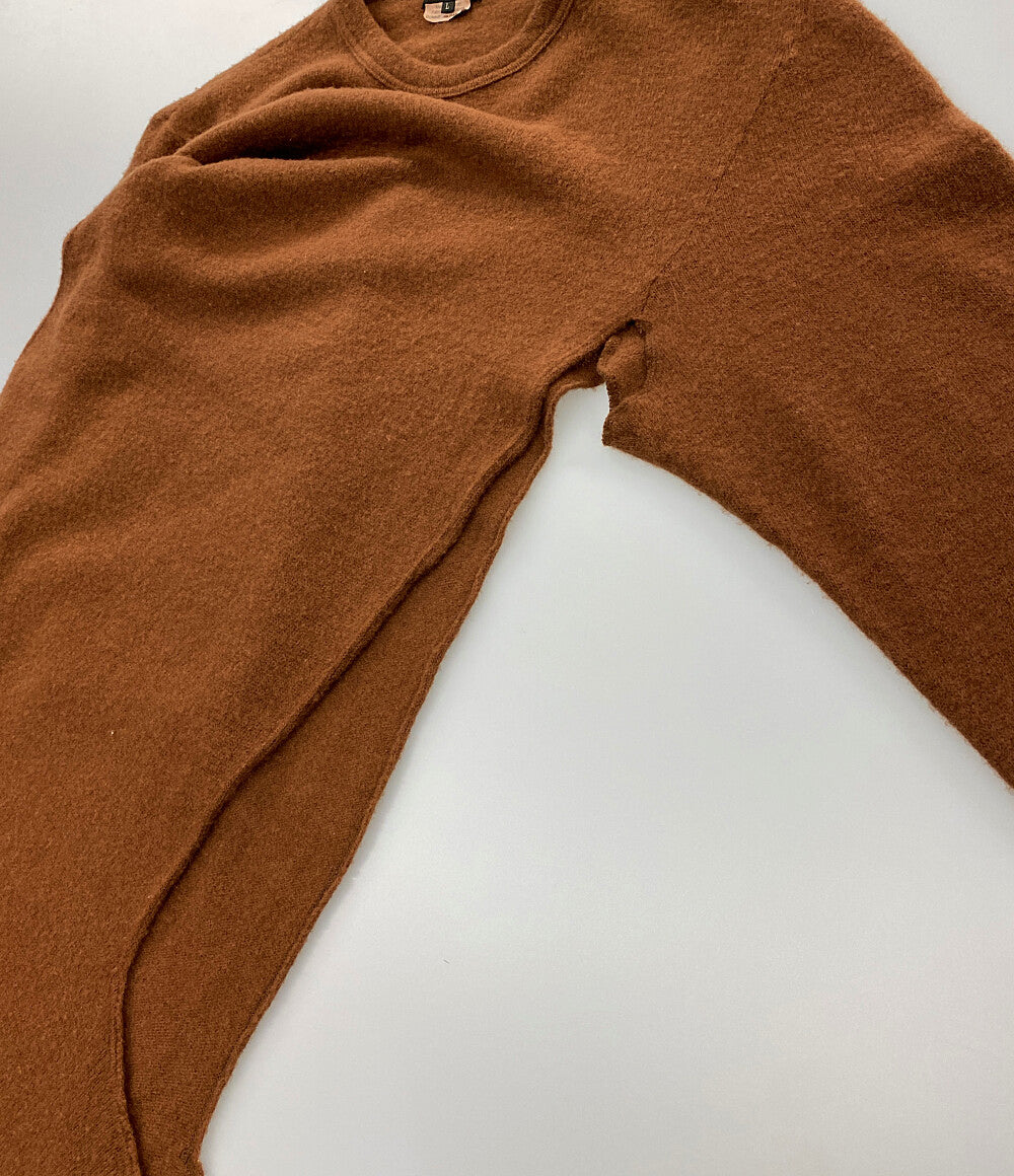 COMME des GARCONS HOMME PLUS ニット サイドスリット ブラウン 22aw PJ-T008 メンズ SIZE L コムデギャルソンオムプリュス