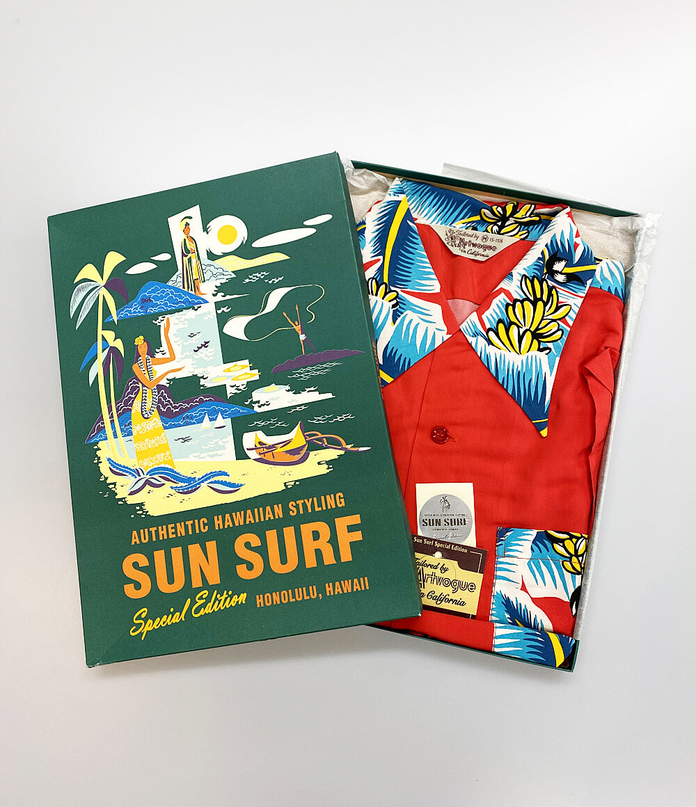 美品 SUN SURF 半袖シャツ SPECIAL EDITION ARTVOGUE BANANA BOY メンズ SIZE M サンサーフ