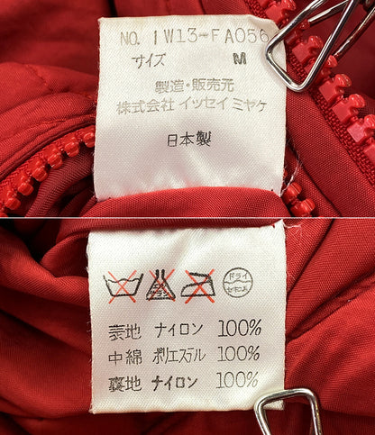 ISSEY MIYAKE 中綿ブルゾン レッド WIND COAT メンズ SIZE M イッセイミヤケ