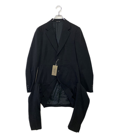 COMME des GARCONS HOMME PLUS テーラードジャケット ウールドッキング 24ss PM-J040 メンズ SIZE S コムデギャルソンオムプリュス