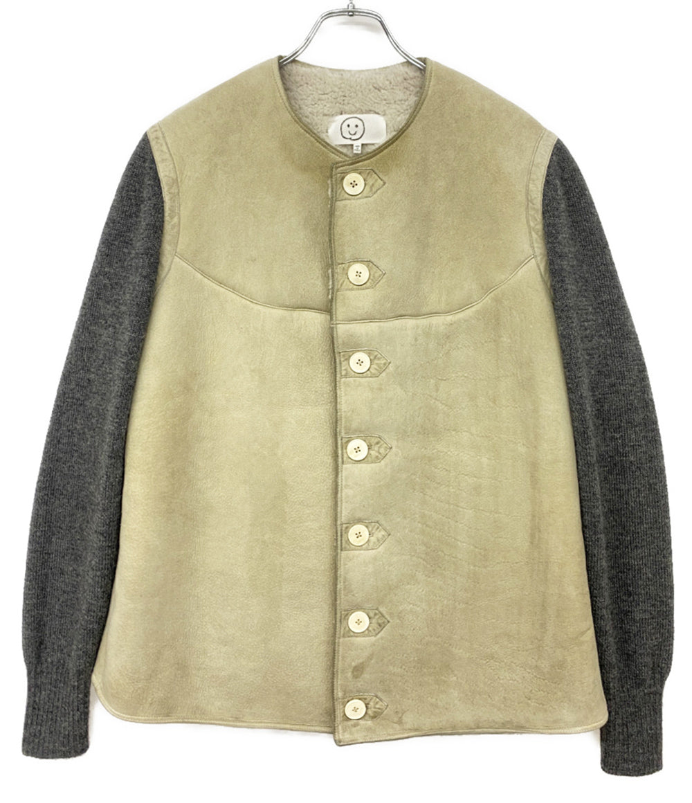Maison Margiela ジャケット SHEARLING JACKET WITH KNITTED SLEEVES 22SS メンズ SIZE 46 メゾンマルジェラ