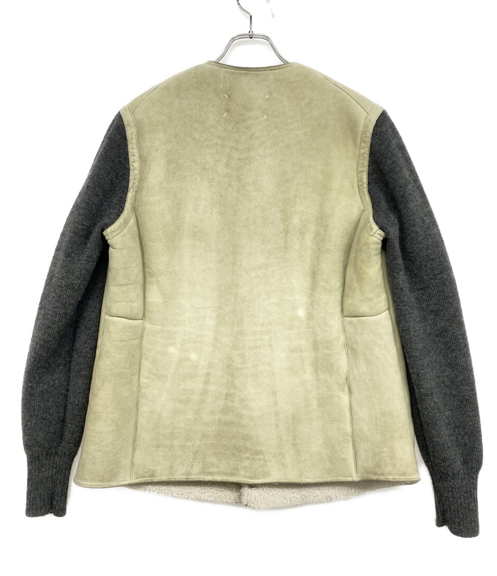 Maison Margiela ジャケット SHEARLING JACKET WITH KNITTED SLEEVES 22SS メンズ SIZE 46 メゾンマルジェラ