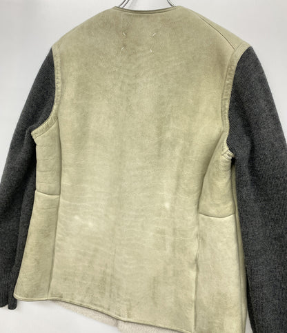 Maison Margiela ジャケット SHEARLING JACKET WITH KNITTED SLEEVES 22SS メンズ SIZE 46 メゾンマルジェラ