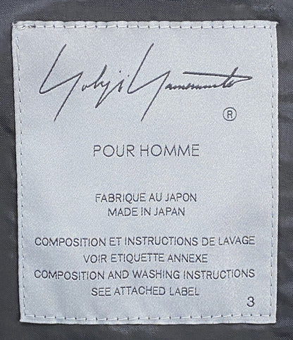 YOHJI YAMAMOTO POUR HOMME テーラードジャケット 箱ポケットJKT背ヌキ メンズ SIZE 3 ヨウジヤマモトプールオム