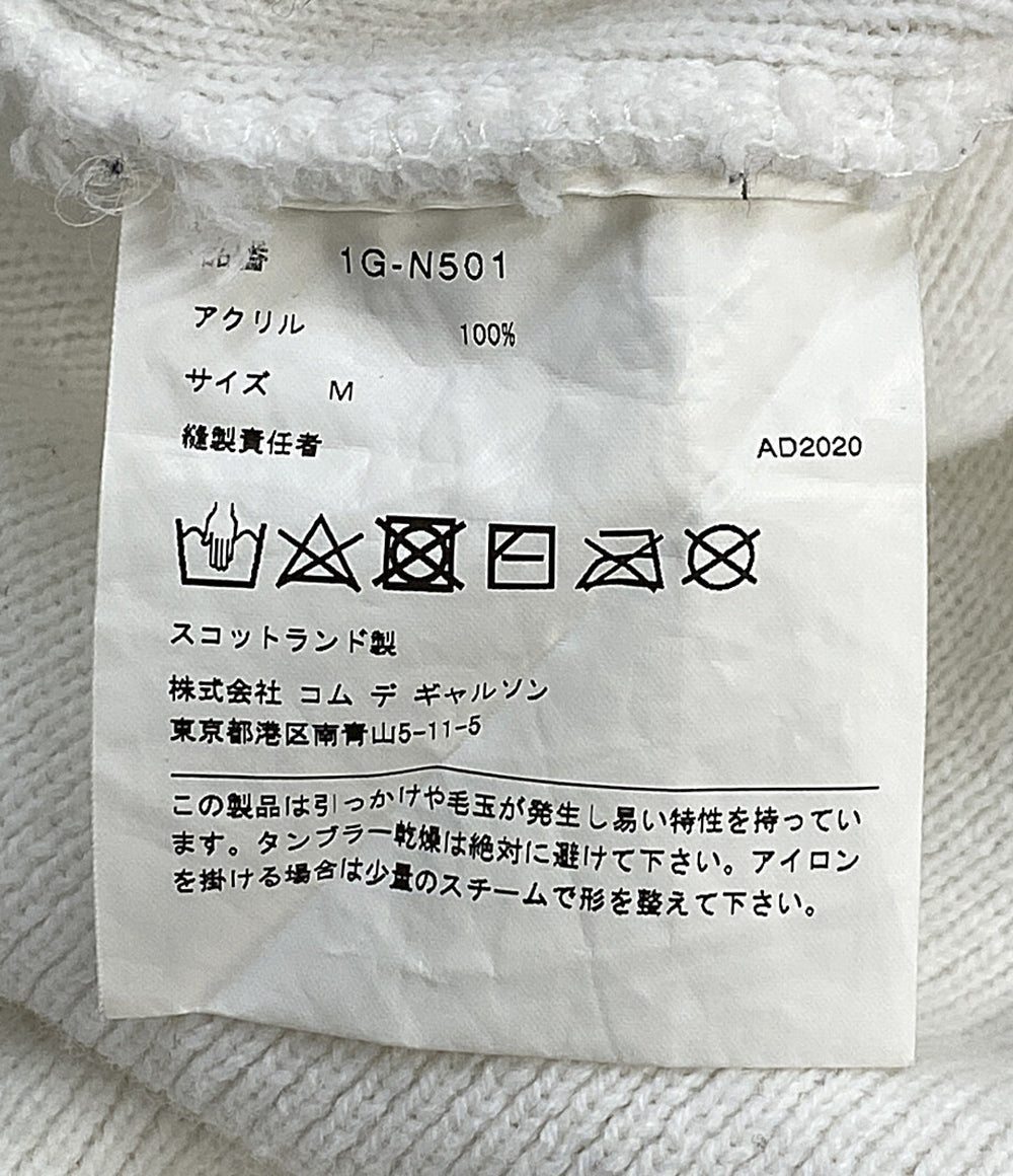 BLACK COMME des GARCONS アシンメトリーサイドスリットニット 21SS 1G-N501 メンズ SIZE M ブラックコムデギャルソン