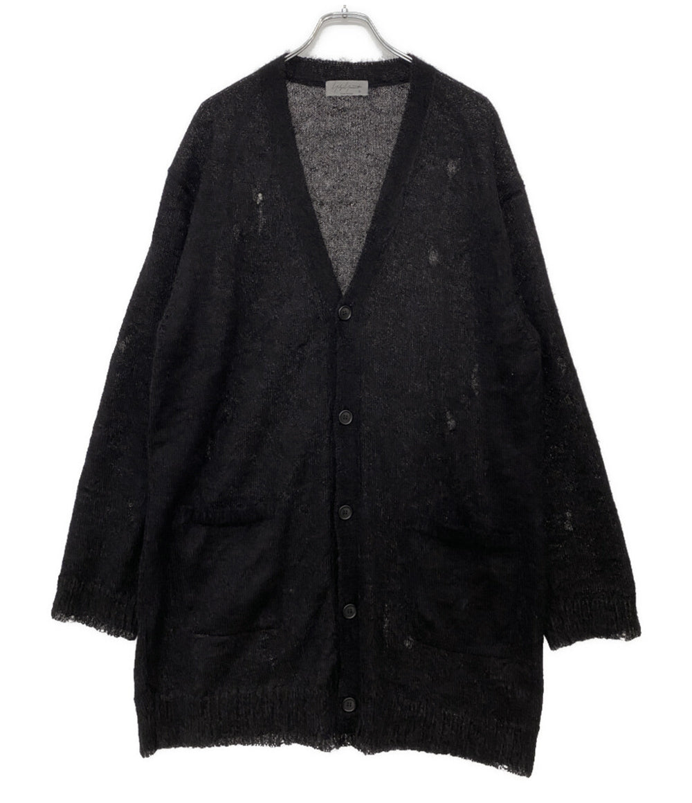 YOHJI YAMAMOTO POUR HOMME カーディガン 7G1P PLAIN STITCH V LONG CARDIGAN 24AW メンズ SIZE 3 ヨウジヤマモトプールオム