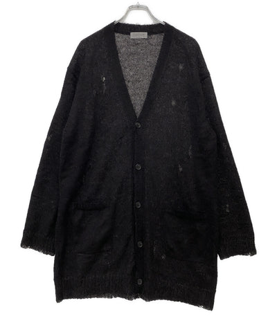 YOHJI YAMAMOTO POUR HOMME カーディガン 7G1P PLAIN STITCH V LONG CARDIGAN 24AW メンズ SIZE 3 ヨウジヤマモトプールオム