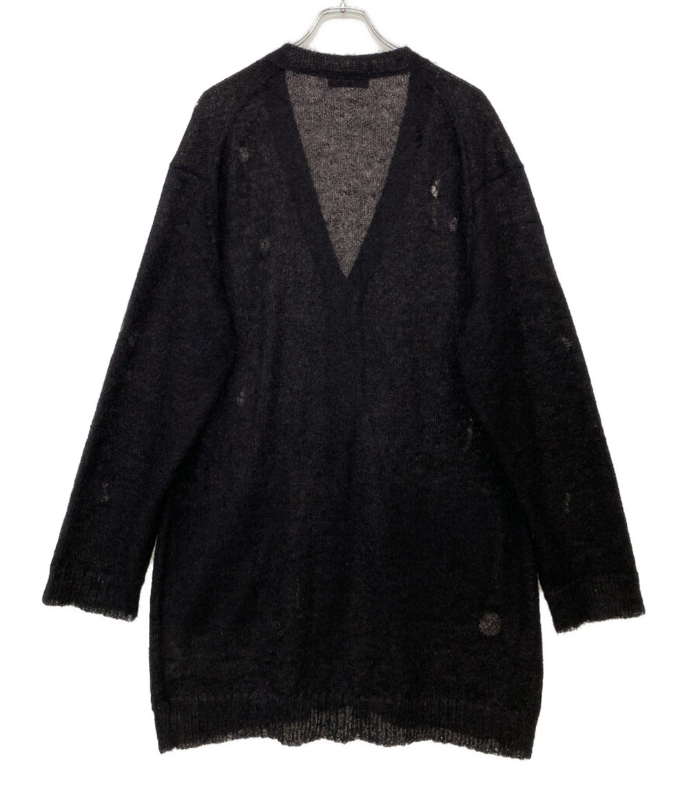 YOHJI YAMAMOTO POUR HOMME カーディガン 7G1P PLAIN STITCH V LONG CARDIGAN 24AW メンズ SIZE 3 ヨウジヤマモトプールオム
