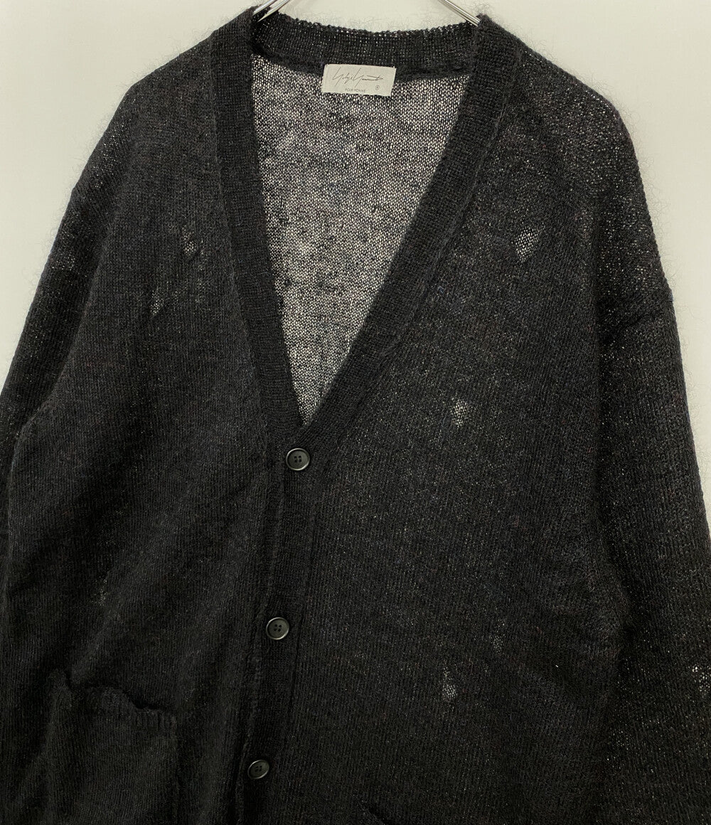 YOHJI YAMAMOTO POUR HOMME カーディガン 7G1P PLAIN STITCH V LONG CARDIGAN 24AW メンズ SIZE 3 ヨウジヤマモトプールオム
