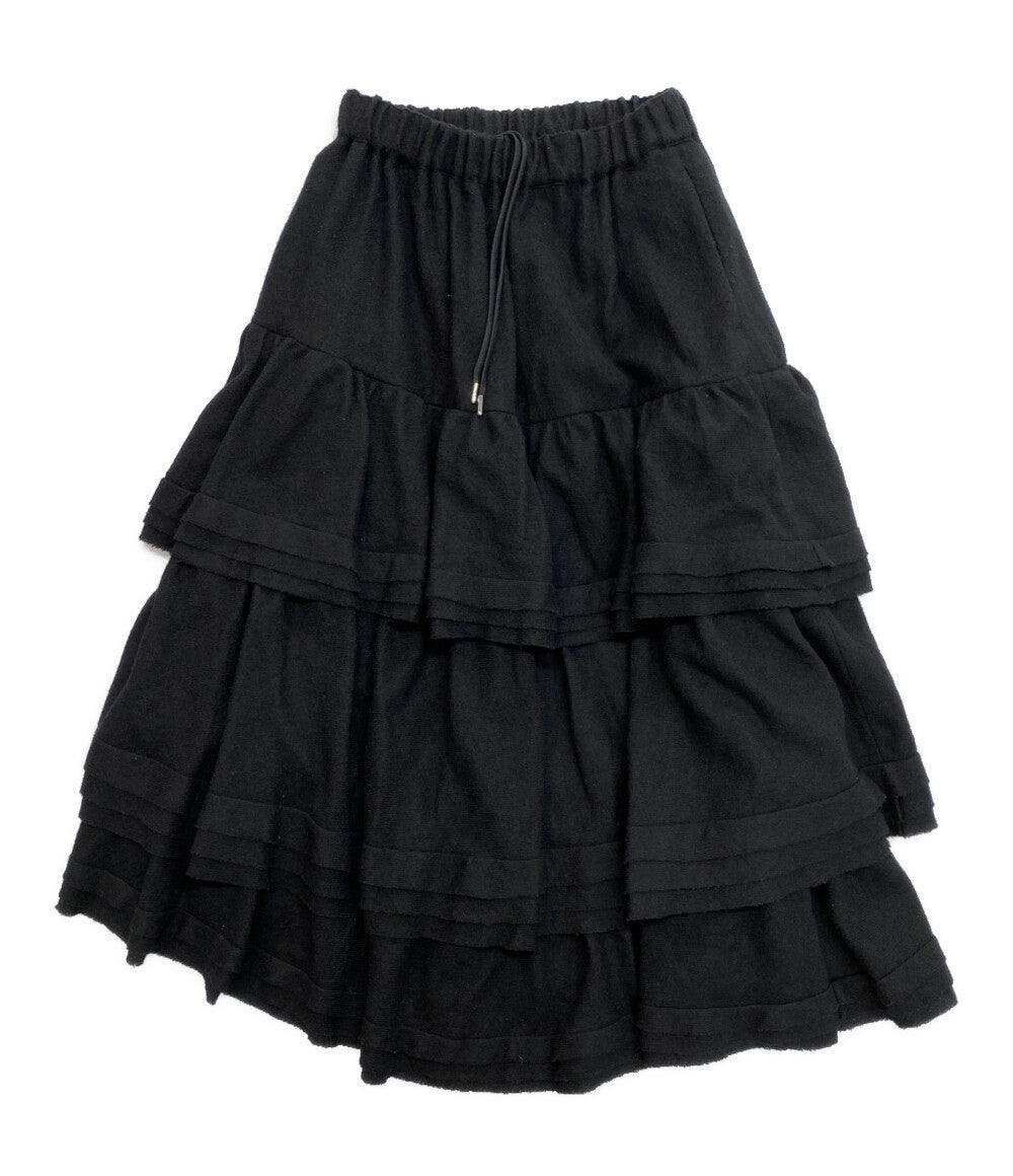 noir kei ninomiya スカート ウールフリル段々スカート 24AW 3N-S011 レディース SIZE S ノワールケイニノミヤ
