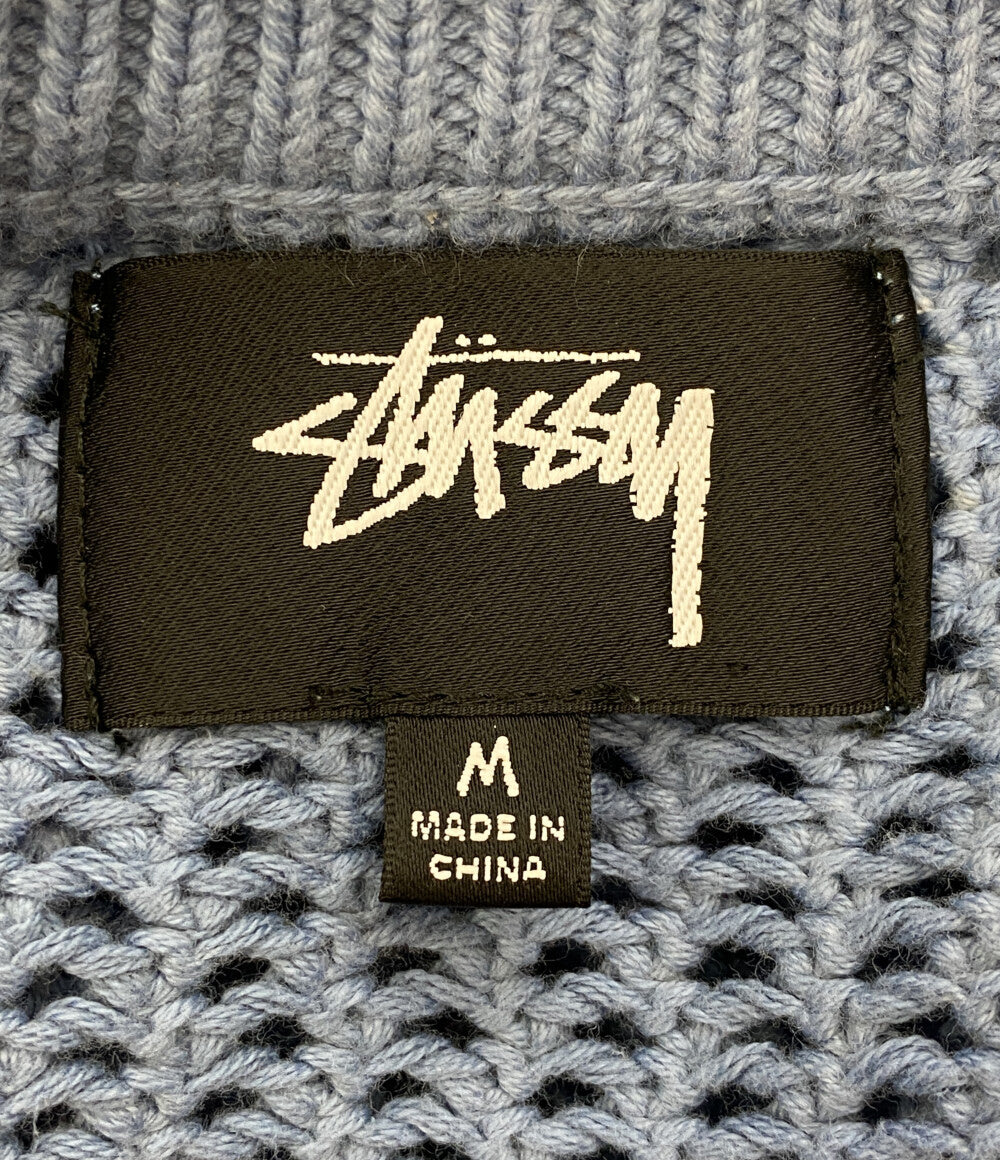 STUSSY ニット PIGMENT DYED LOOSE GAUGE SWEATER メンズ SIZE M ステューシー