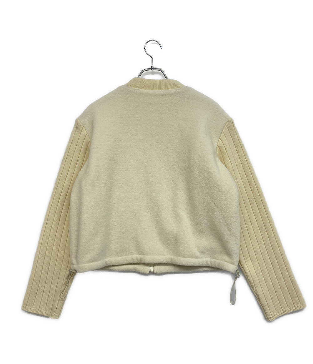 ABELIA EDOWARD GOUCHA アベリアエドワードゴーチャ 袖リブニットブルゾン 24aw メンズ SIZE F