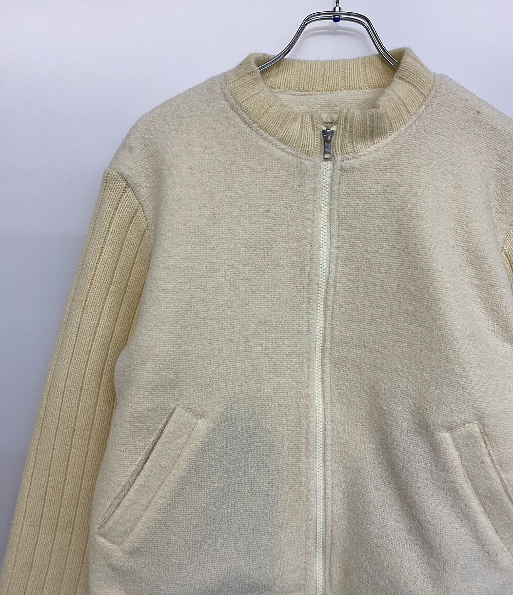 ABELIA EDOWARD GOUCHA アベリアエドワードゴーチャ 袖リブニットブルゾン 24aw メンズ SIZE F