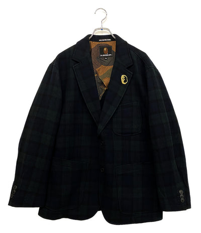 A BATHING APE チェックツイードジャケット メンズ SIZE XL アベイシングエイプ