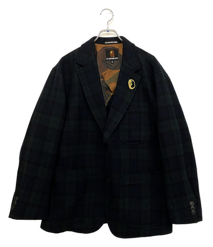 A BATHING APE チェックツイードジャケット メンズ SIZE XL アベイシングエイプ