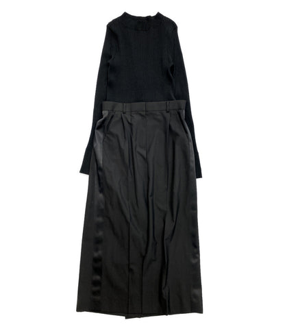 sacai 長袖ワンピース Suiting x Knit Dress 22-05909 レディース SIZE 3 サカイ
