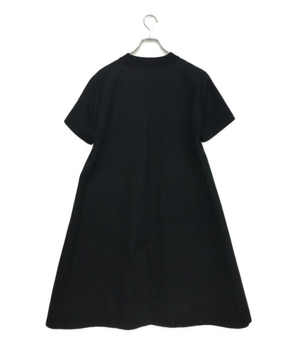 sacai 半袖ワンピース Chalk Stripe x Knit Dress 24年モデル 24-07419 レディース SIZE 2 サカイ