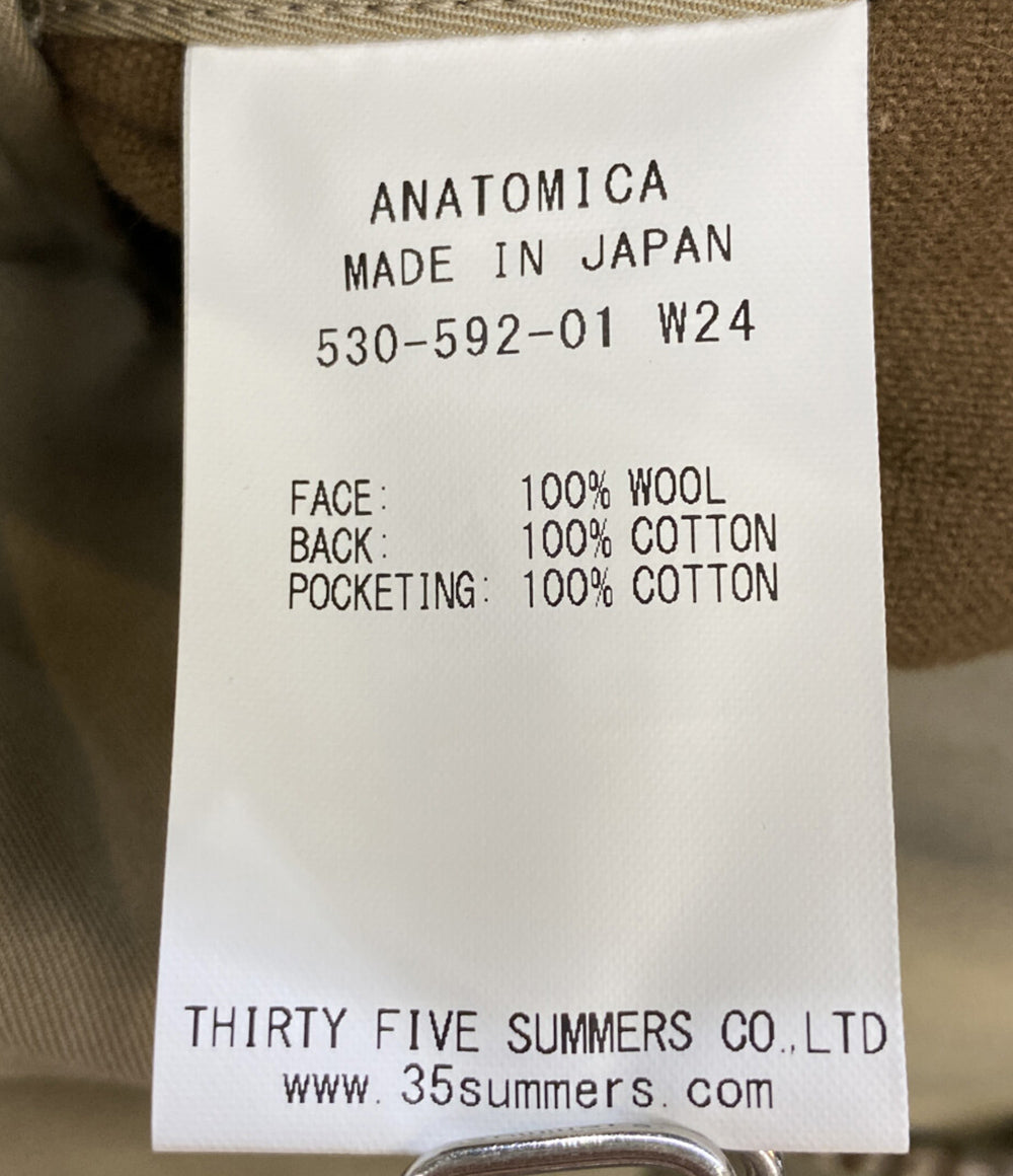 美品 ANATOMICA アナトミカ コート SINGLE RAGLAN COAT 2 リバーシブル 24AW メンズ SIZE 46
