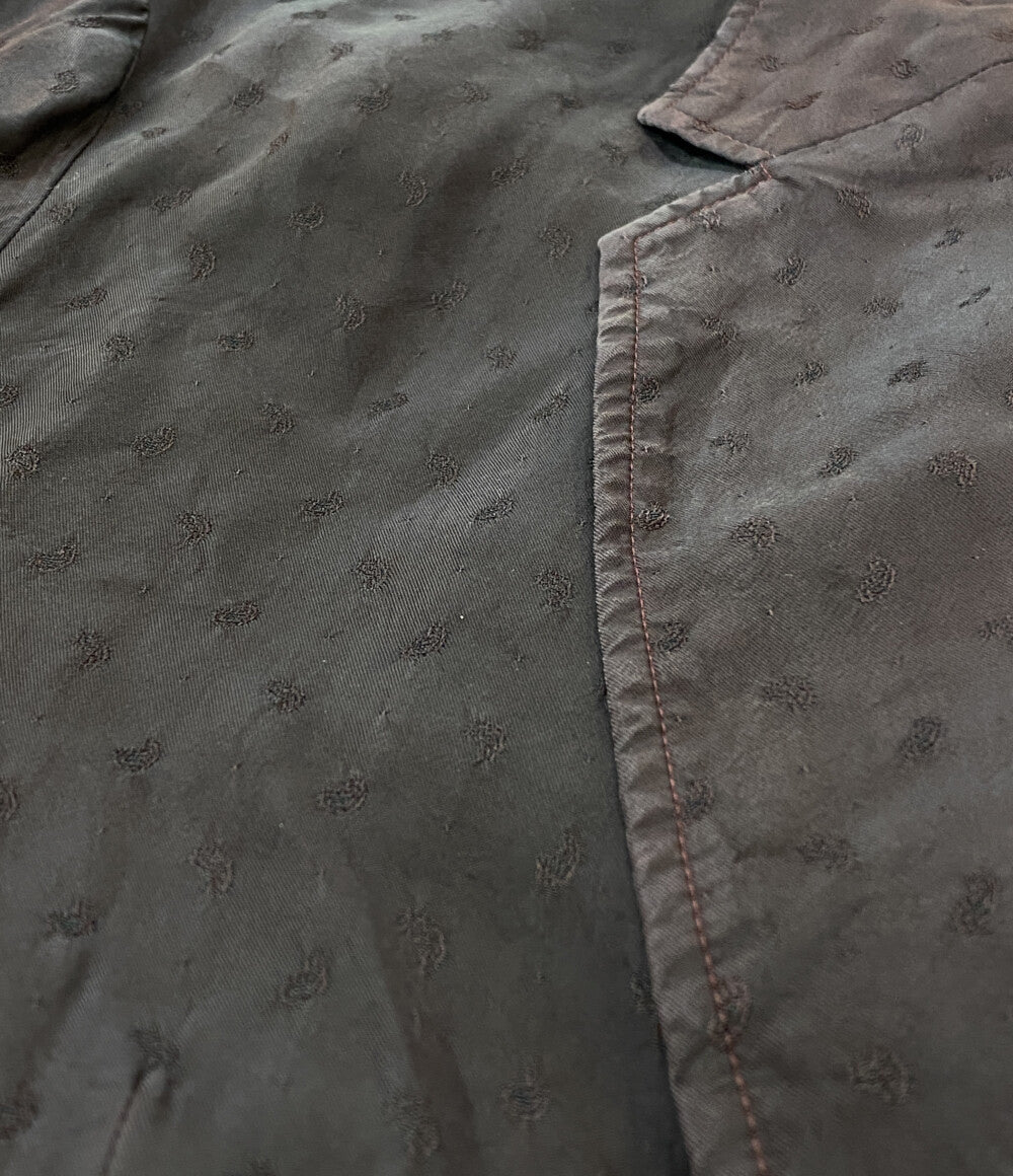 mando テーラードジャケット GARMENT DYE PAISLEY JACKET ボルドー 24AW メンズ SIZE 2 マンド