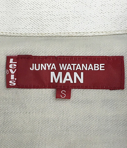 JUNYA WATANABE MAN マン デニムジャケット ペンキ加工トラッカー 25SS WO-J201 メンズ SIZE S ジュンヤワタナベ