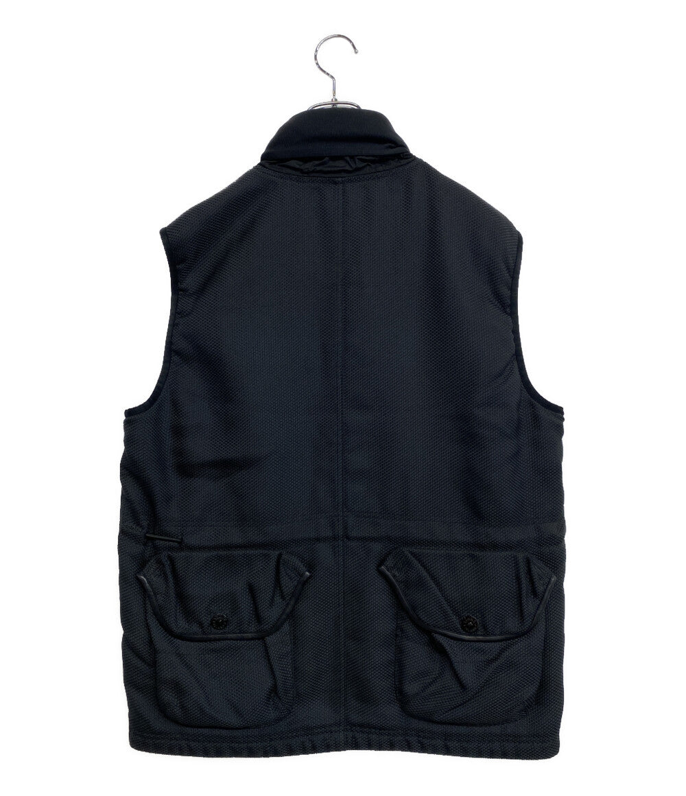 STONE ISLAND ベスト MODFIED PANAMA NYLON LEATHER VEST 中綿 メンズ SIZE L ストーンアイランド