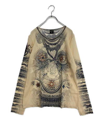 Jean Paul GAULTIER FEMME ジャンポールゴルチエフェム カットソー タトゥーパワーネット THJB-KM2-2043 レディース SIZE 44