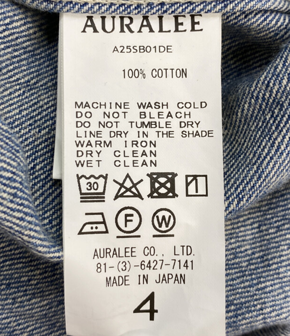AURALEE デニムジャケット Selvedge Faded Light Denim A25SB01DE 25SS メンズ SIZE 4 オーラリー