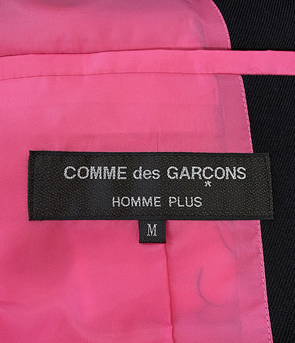 美品 COMME des GARCONS HOMME PLUS エステルスリットジャケット 25SS PO-J053 メンズ SIZE M コムデギャルソンオムプリュス