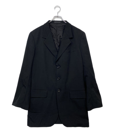 YOHJI YAMAMOTO POUR HOMME テーラードジャケット WOOL GABARDINE BACK OPENING JACKET 25SS HP-J41-100 メンズ SIZE 2 ヨウジヤマモトプールオム