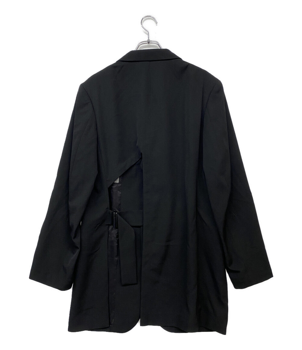 YOHJI YAMAMOTO POUR HOMME テーラードジャケット WOOL GABARDINE BACK OPENING JACKET 25SS HP-J41-100 メンズ SIZE 2 ヨウジヤマモトプールオム
