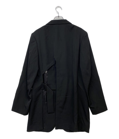 YOHJI YAMAMOTO POUR HOMME テーラードジャケット WOOL GABARDINE BACK OPENING JACKET 25SS HP-J41-100 メンズ SIZE 2 ヨウジヤマモトプールオム