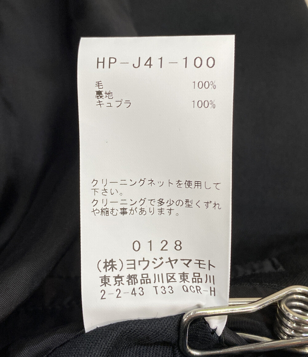 YOHJI YAMAMOTO POUR HOMME テーラードジャケット WOOL GABARDINE BACK OPENING JACKET 25SS HP-J41-100 メンズ SIZE 2 ヨウジヤマモトプールオム