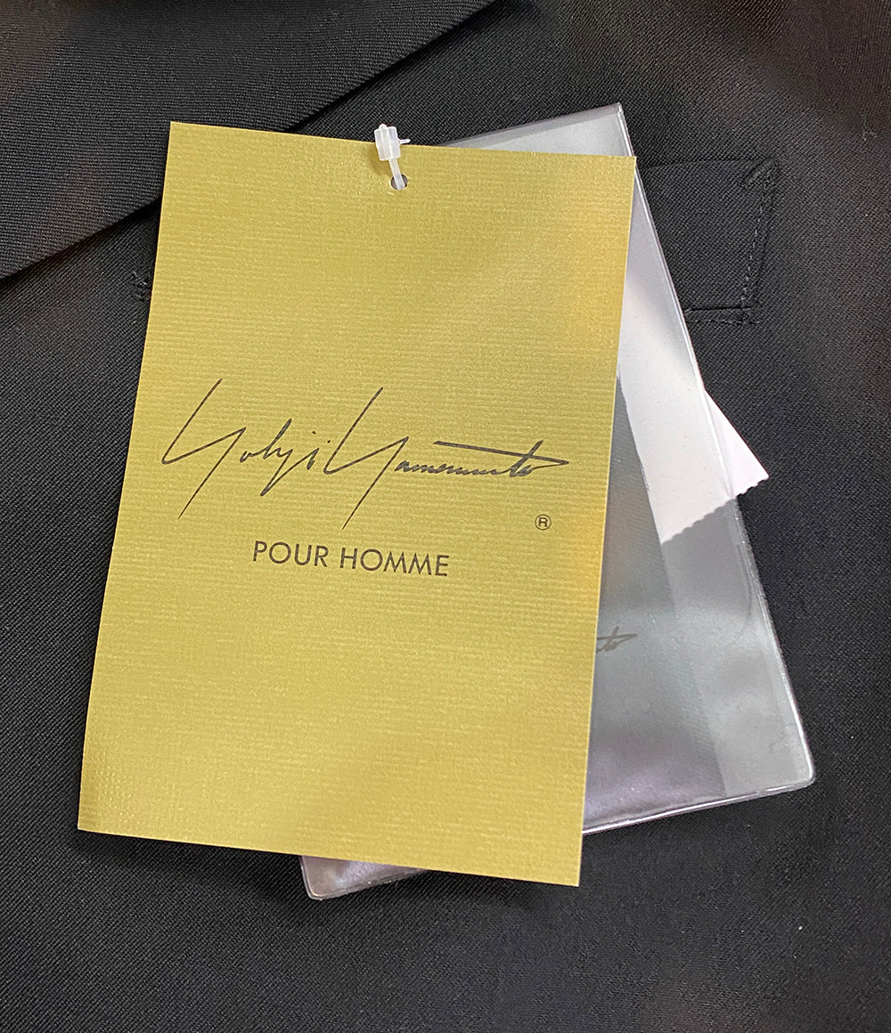 YOHJI YAMAMOTO POUR HOMME テーラードジャケット WOOL GABARDINE BACK OPENING JACKET 25SS HP-J41-100 メンズ SIZE 2 ヨウジヤマモトプールオム