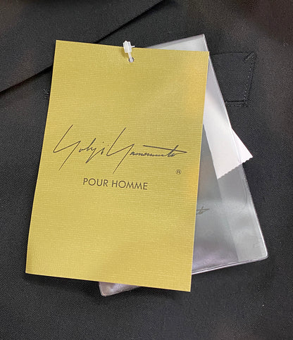 YOHJI YAMAMOTO POUR HOMME テーラードジャケット WOOL GABARDINE BACK OPENING JACKET 25SS HP-J41-100 メンズ SIZE 2 ヨウジヤマモトプールオム