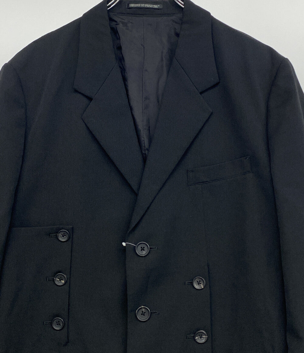 YOHJI YAMAMOTO POUR HOMME テーラードジャケット ウールギャバジン 25SS HP-J21-100 メンズ SIZE 2 ヨウジヤマモトプールオム