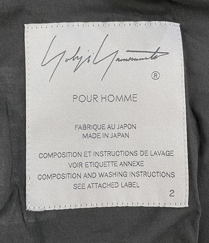 YOHJI YAMAMOTO POUR HOMME テーラードジャケット 80 MODAL LOAN DETACHABLE COLLAR JACKET 25SS HP-J53-233 メンズ SIZE 2 ヨウジヤマモトプールオム