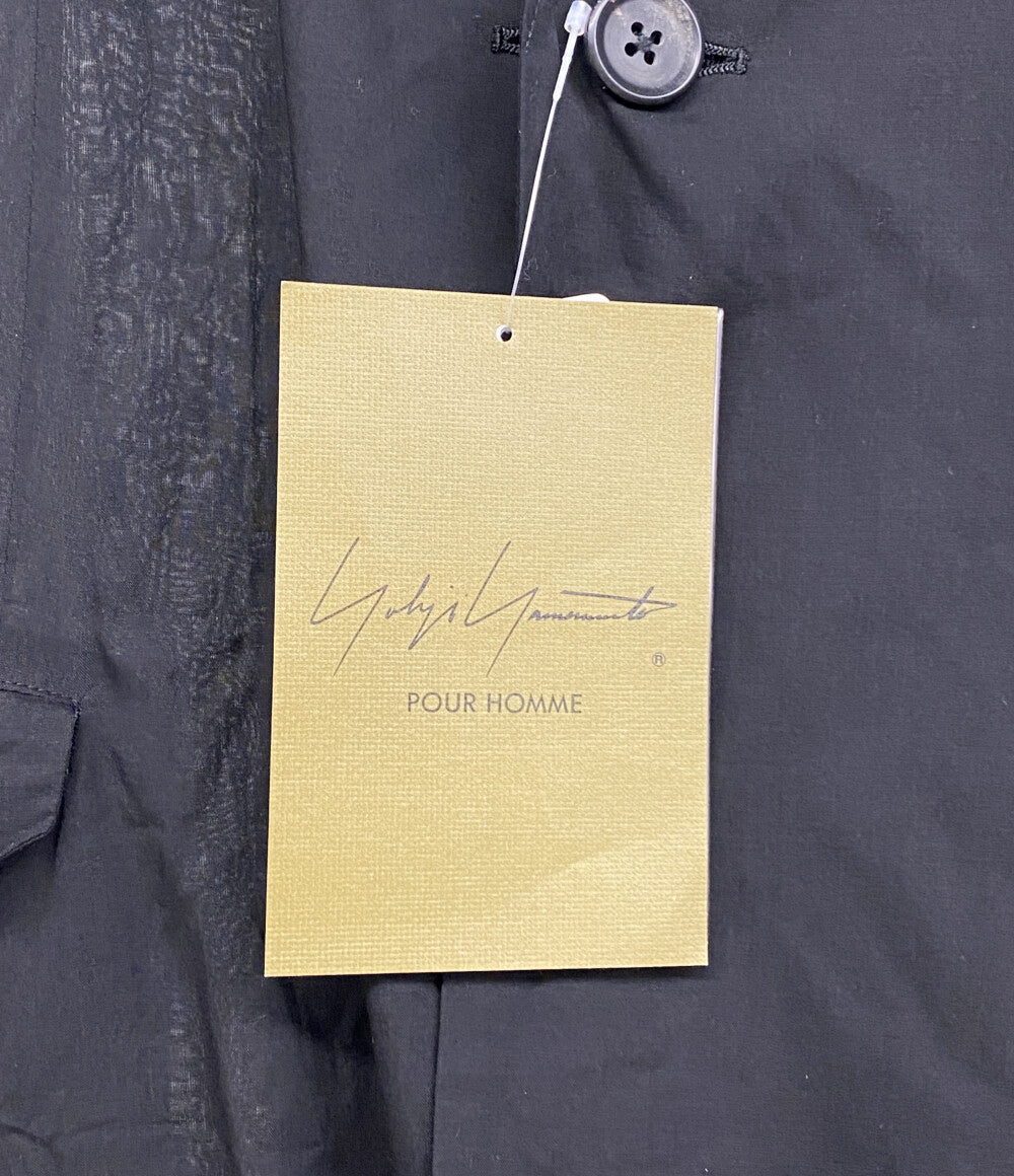 YOHJI YAMAMOTO POUR HOMME テーラードジャケット 80 MODAL LOAN DETACHABLE COLLAR JACKET 25SS HP-J53-233 メンズ SIZE 2 ヨウジヤマモトプールオム