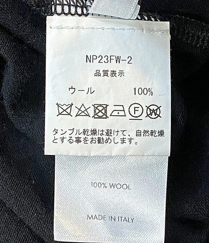 niccolo pasqualetti ニッコロパスカレッティ ウールクルーネックカットソー 23FW NP23FW-2 レディース SIZE L