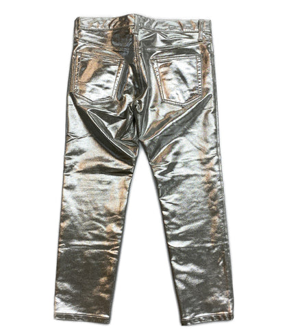 美品 JUNYA WATANABE メタリックスリムパンツ 25SS JO-P024 レディース SIZE S ジュンヤワタナベ
