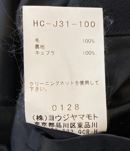 YOHJI YAMAMOTO POUR HOMME ウールギャバジンナポレオンコート 19AW HC-J31-100 メンズ SIZE 3 ヨウジヤマモトプールオム