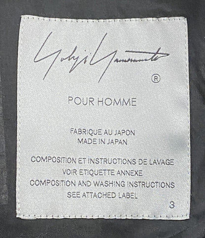 YOHJI YAMAMOTO POUR HOMME ジャケット 80 MODAL LOAN ASYMMETRY JACKET 25SS メンズ SIZE ３ ヨウジヤマモトプールオム