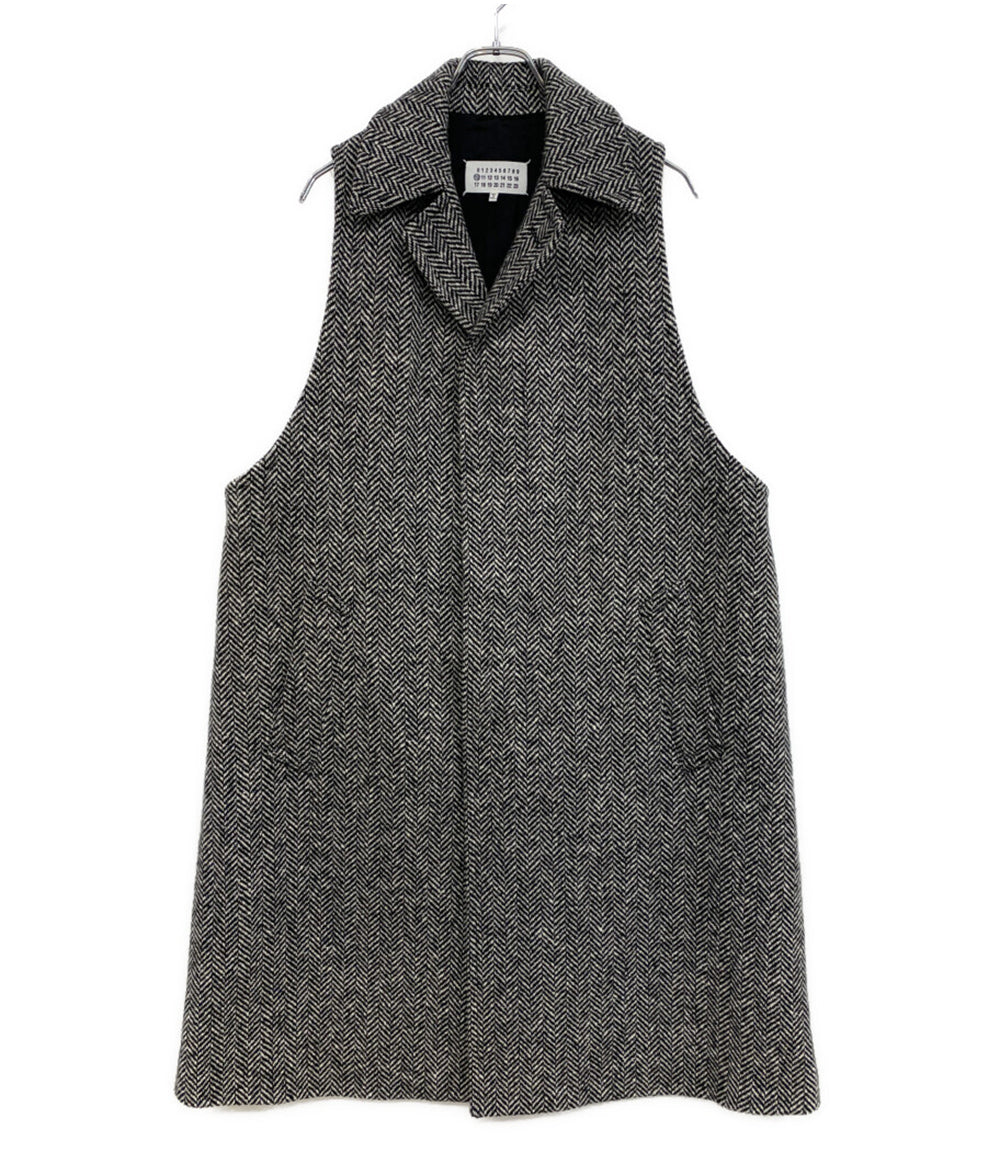 Maison Margiela 10 ヘリンボーンノースリーブコート 20AW メンズ SIZE 44 メゾンマルジェラ