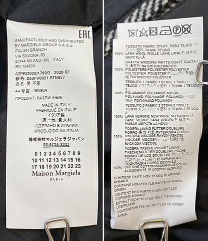 Maison Margiela 10 ヘリンボーンノースリーブコート 20AW メンズ SIZE 44 メゾンマルジェラ