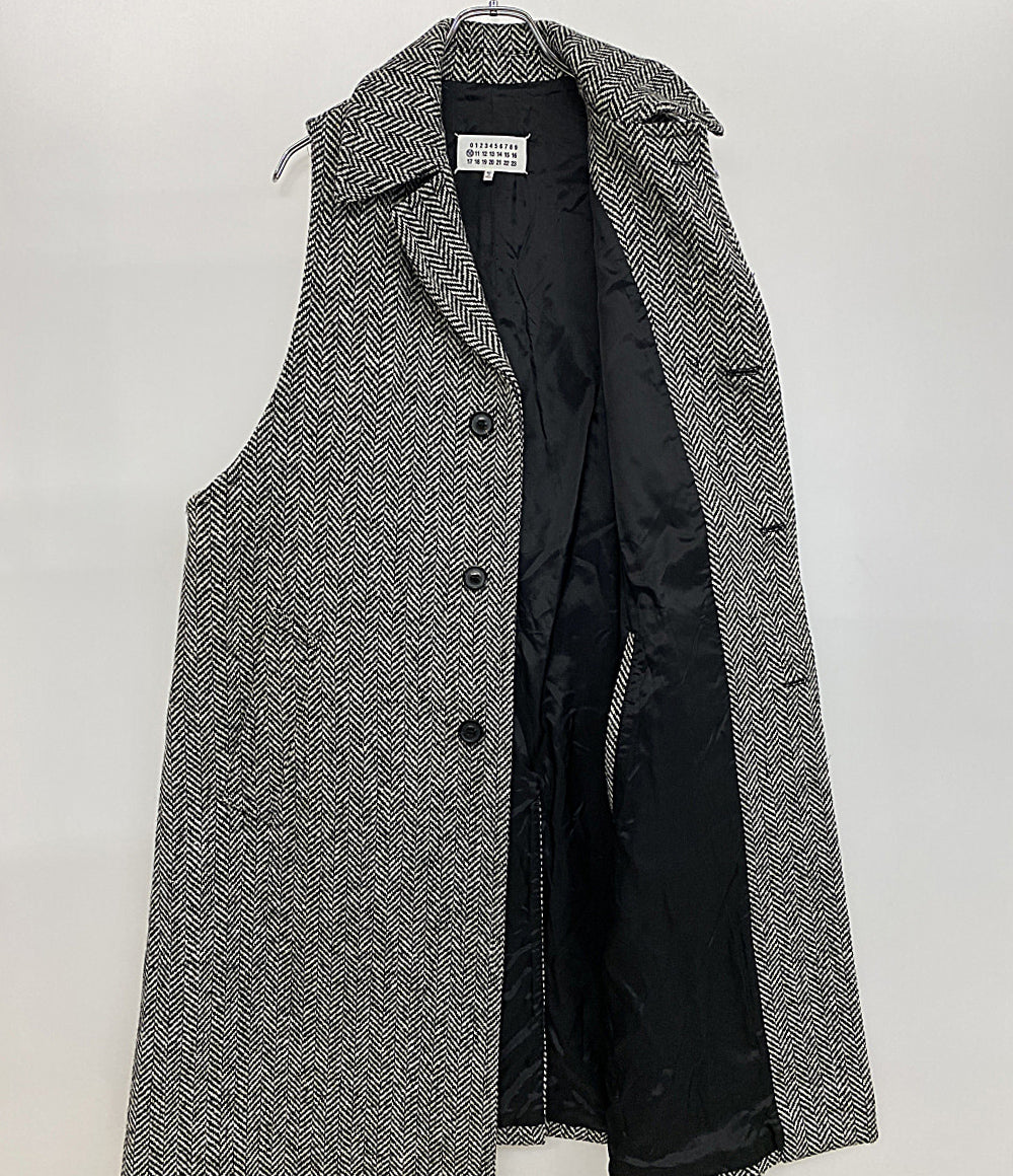 Maison Margiela 10 ヘリンボーンノースリーブコート 20AW メンズ SIZE 44 メゾンマルジェラ