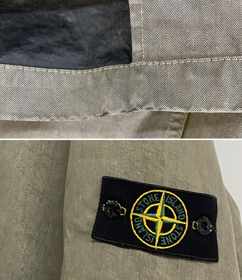 STONE ISLAND コーティング加工ハーフコート 00S メンズ SIZE L ストーンアイランド
